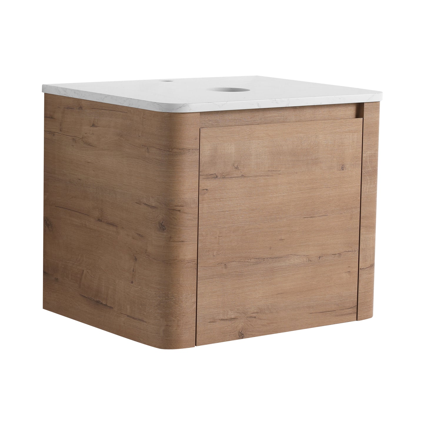Wall Mounted Bathroom Vanity - Plywood, 24" Storage