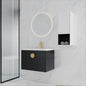28" Wall-Mounted Bathroom Vanity With Ceramic Sink and Side Cabinet, Soft Close Doors, 00212WHK-06328BCT Combination Cabinet(KD-Packing)
