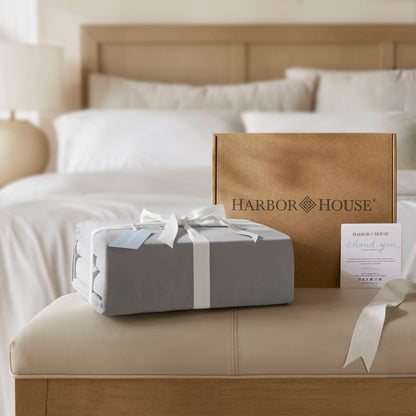 4-Piece King Stretch Jersey Sheet Set, Grey - Breathable & Deep Pockets