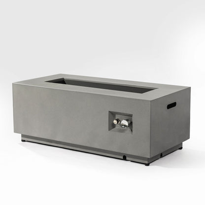42" Propane Fire Pit Table - Gray Steel Outdoor Heating