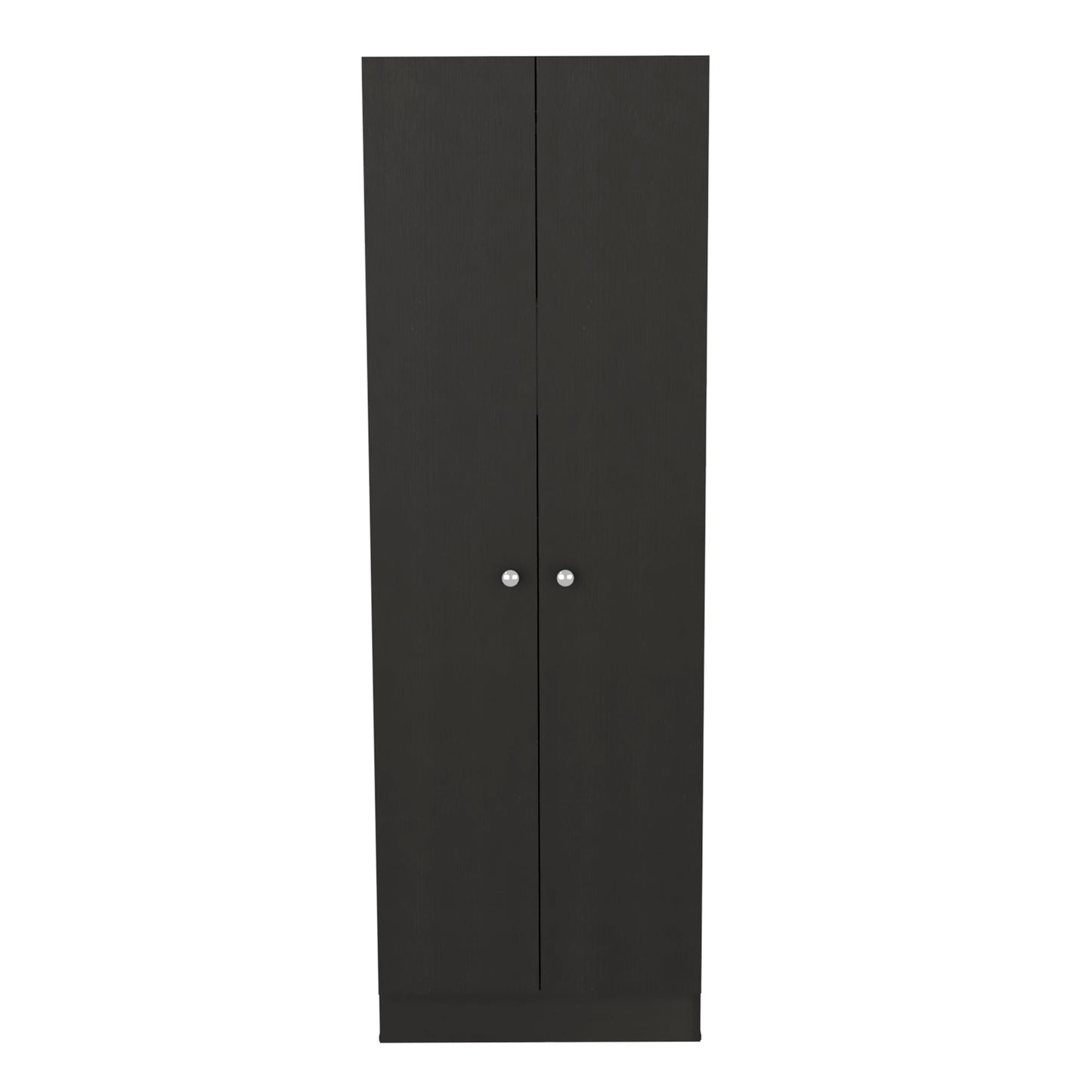 Multistorage Pantry Cabinet, Five Shelves, Double Door Cabinet -Black