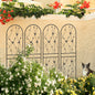 4-Pack 71-Inch Black Butterfly Metal Garden Trellis Set for Climbing Plants