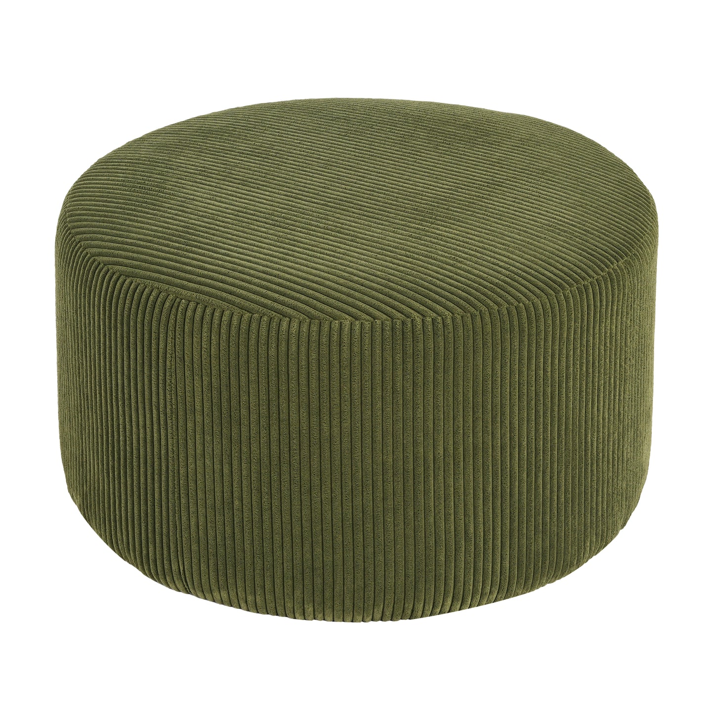 Velvet Round Ottoman