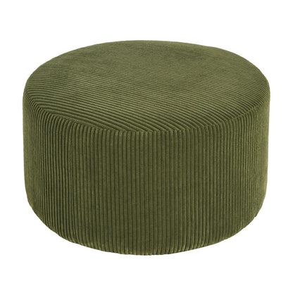 Velvet Round Ottoman