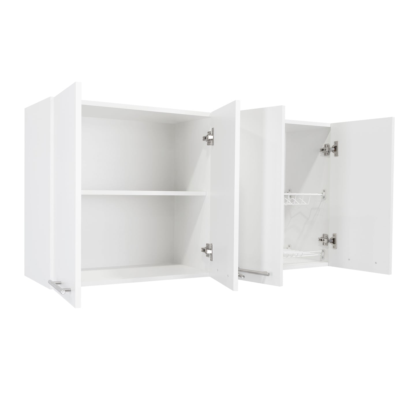 Sitka Wall Cabinet, Two Spacious Divisions, Four Doors