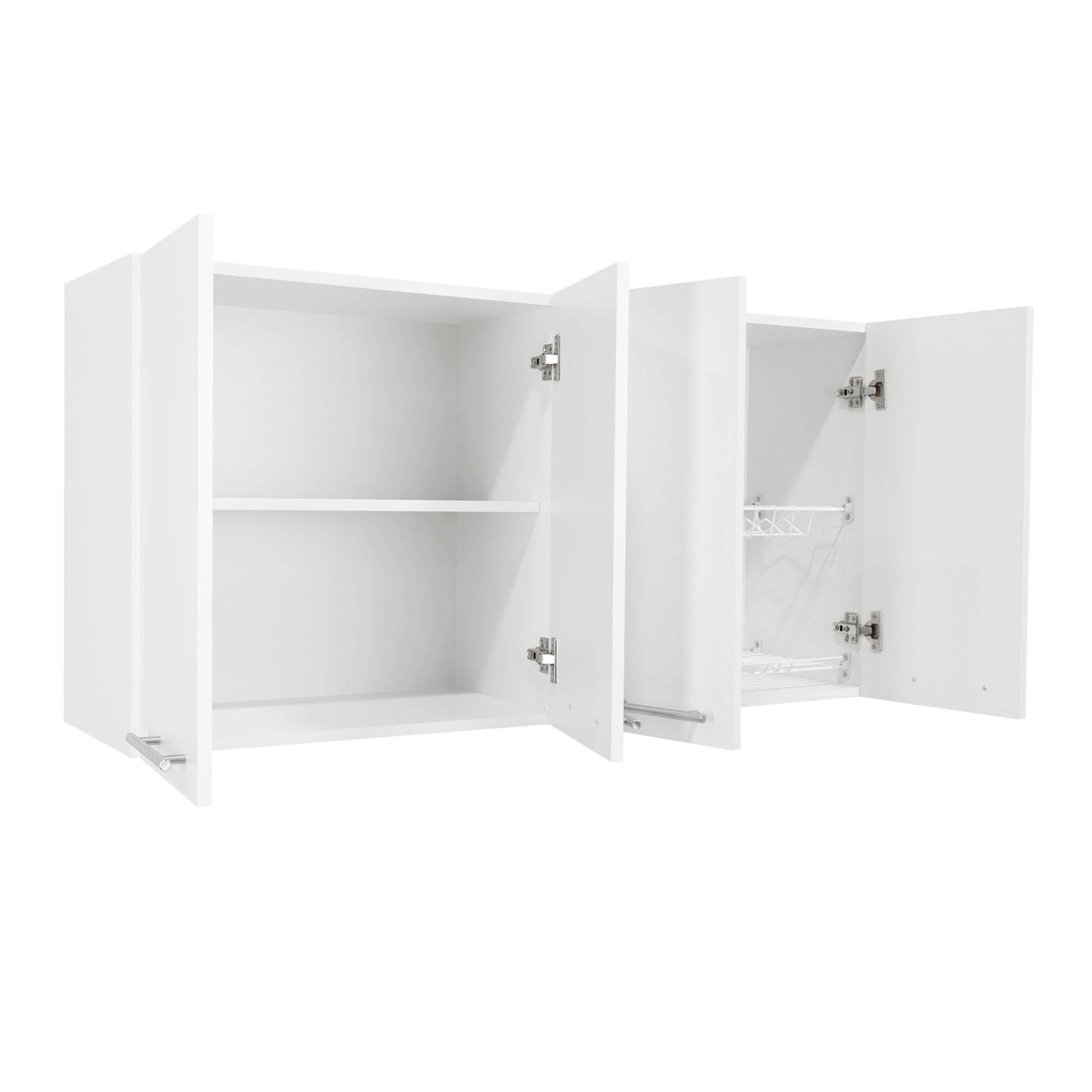 Sitka Wall Cabinet, Two Spacious Divisions, Four Doors
