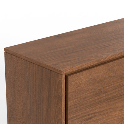 Lowry 60 inch Wide Sideboard Buffet in Walnut Veneer