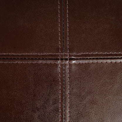 Chocolate Leather Dining Chairs Set for Elegant Kitchen Use