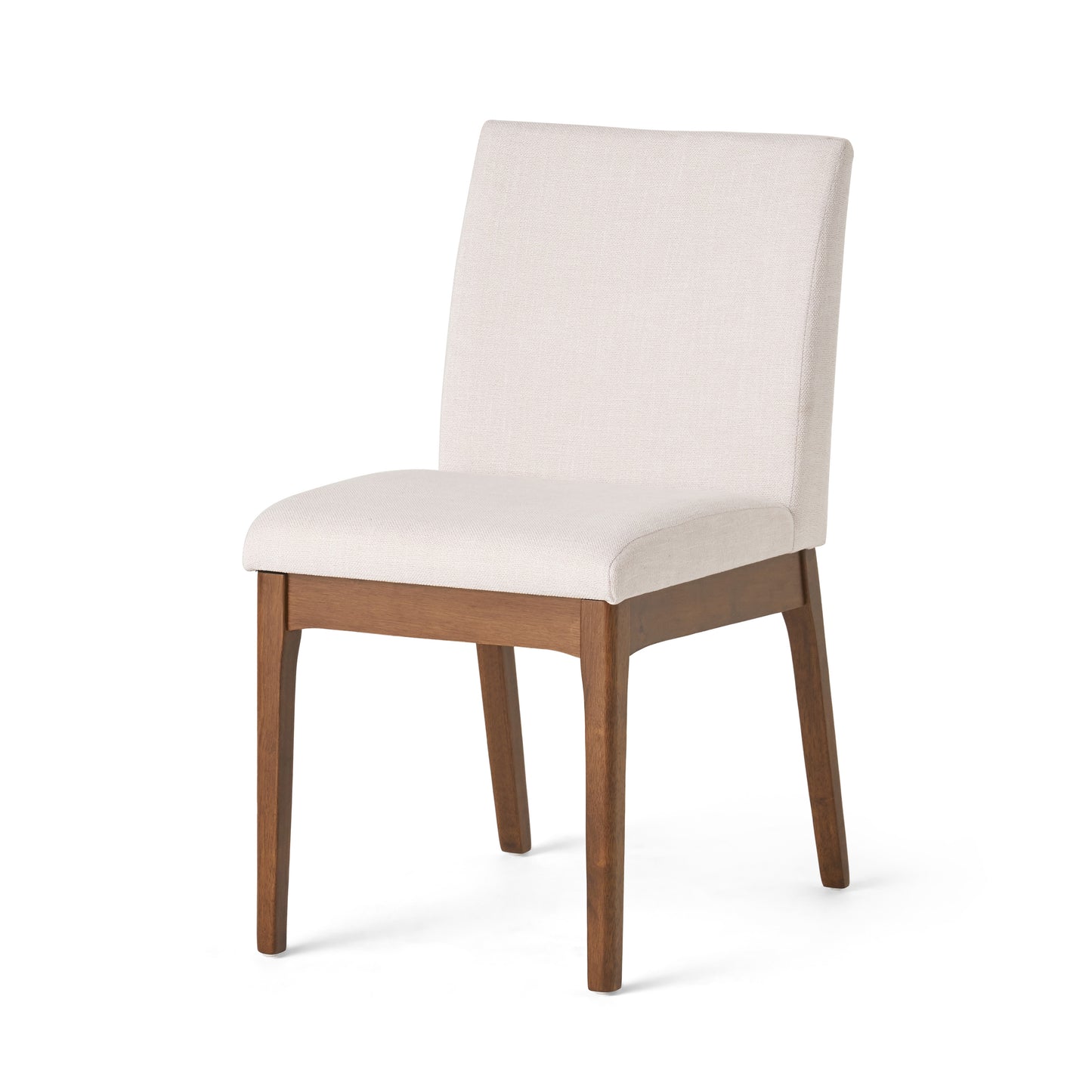 Light Beige Walnut Dining Chairs - Set of 2