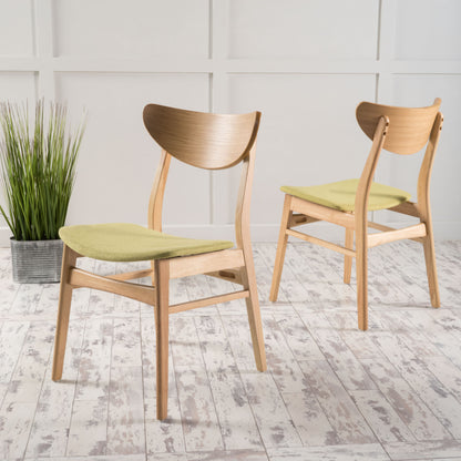 Green Fabric Dining Chair - 18.3" High for Dining Room