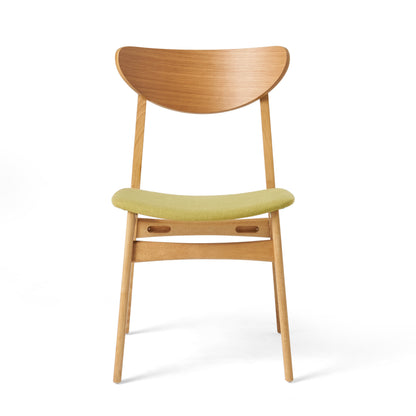 Green Fabric Dining Chair - 18.3" High for Dining Room