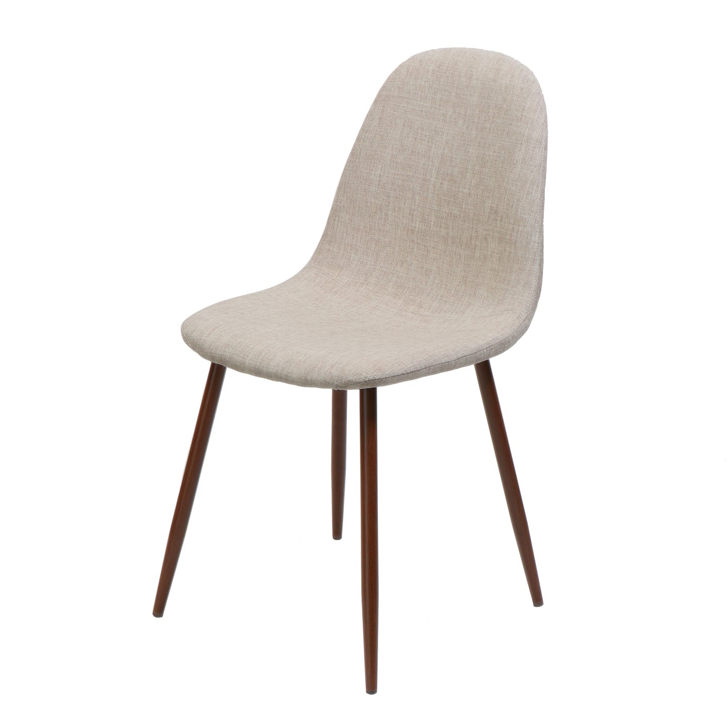 Wheat Fabric Dining Chairs - Set of 2