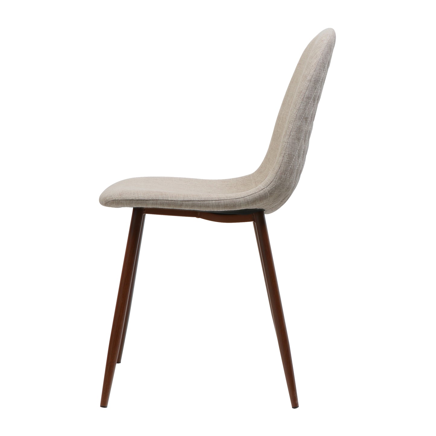Wheat Fabric Dining Chairs - Set of 2