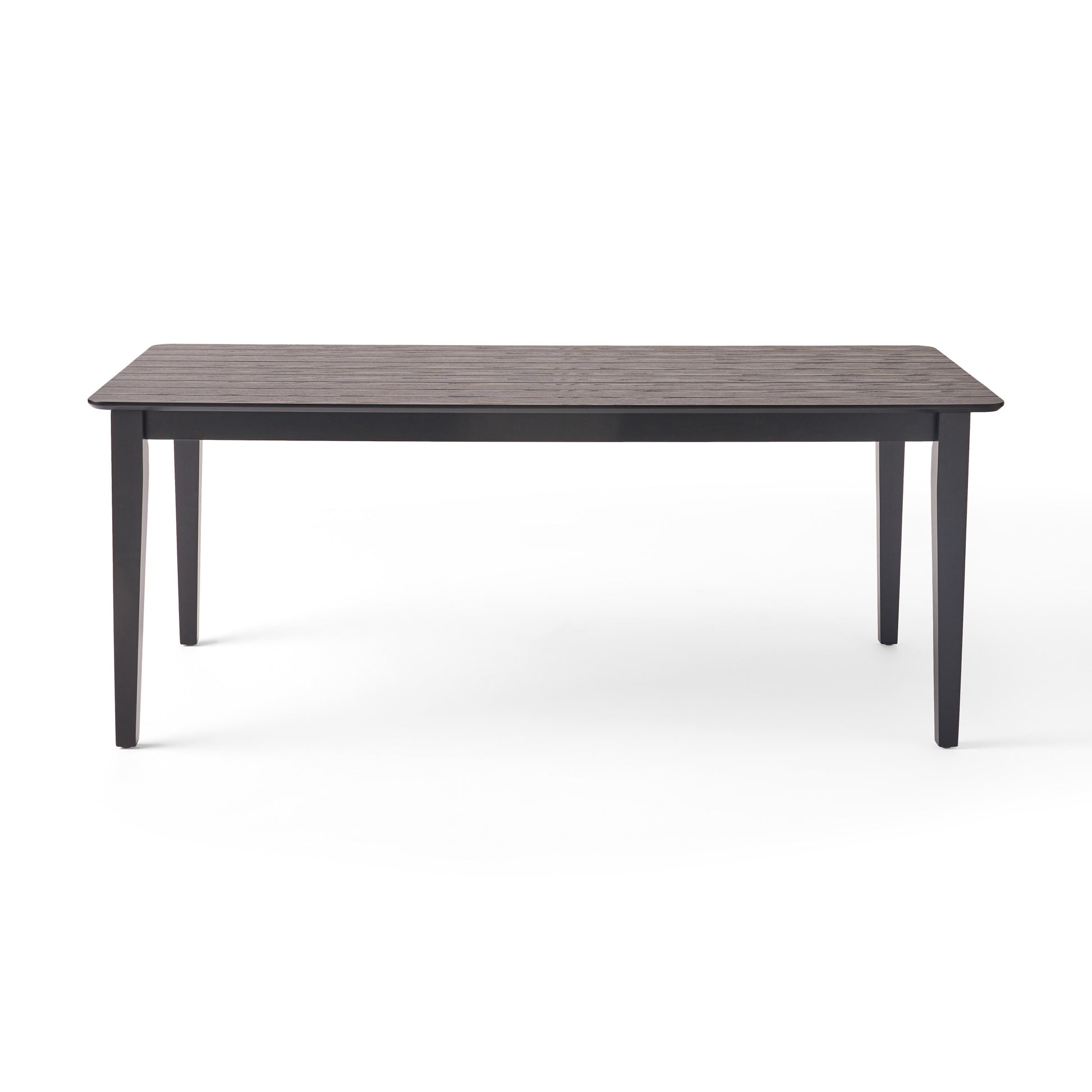 Black Solid Wood Dining Table - 76" x 35.5" for Dining Room