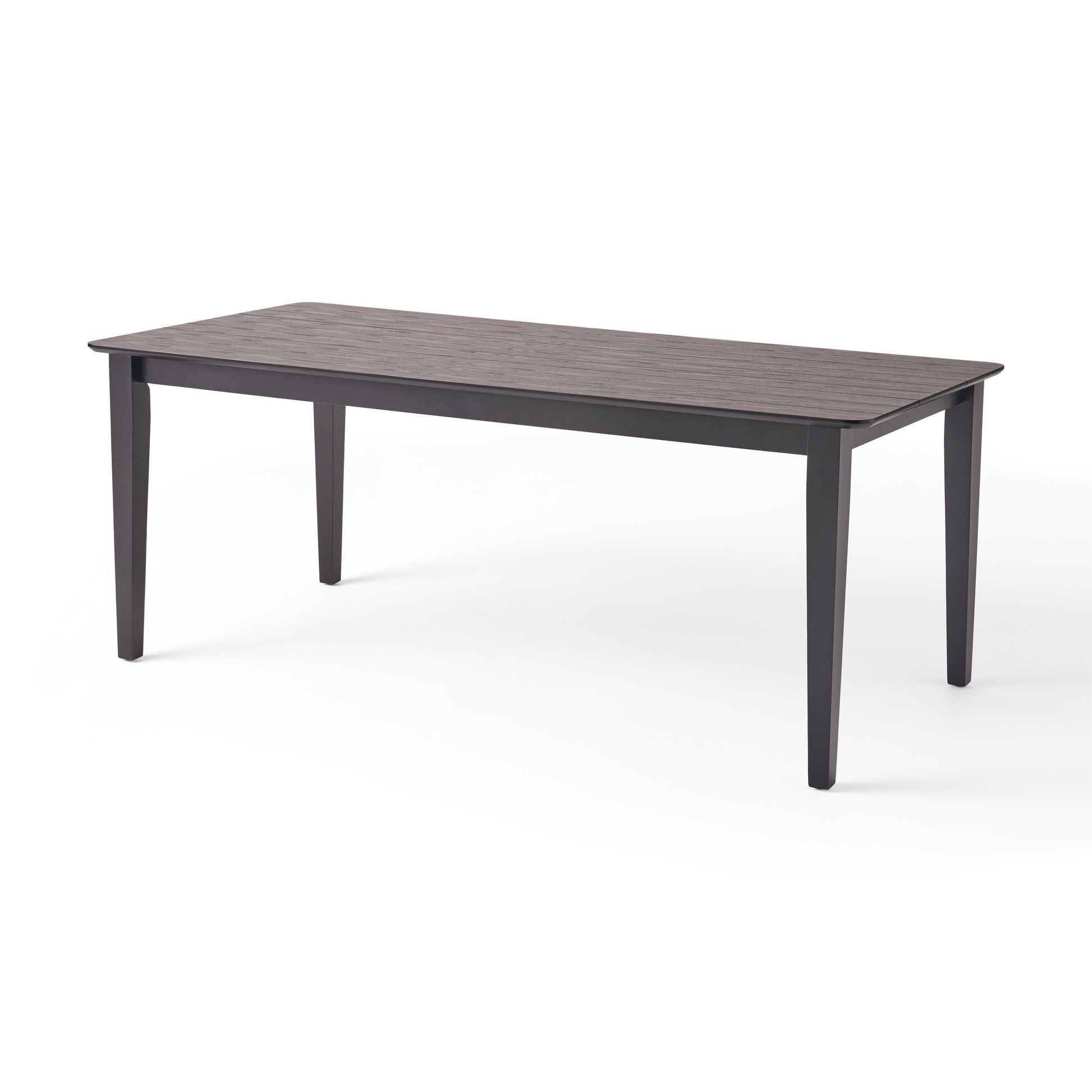 Black Solid Wood Dining Table - 76" x 35.5" for Dining Room