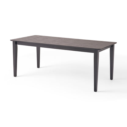 Black Solid Wood Dining Table - 76" x 35.5" for Dining Room