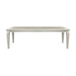 Modern Glam Design 1pc Dining Table with Extension Leaf Silver Finish Acrylic Inset Framing Dining Room Furniture
