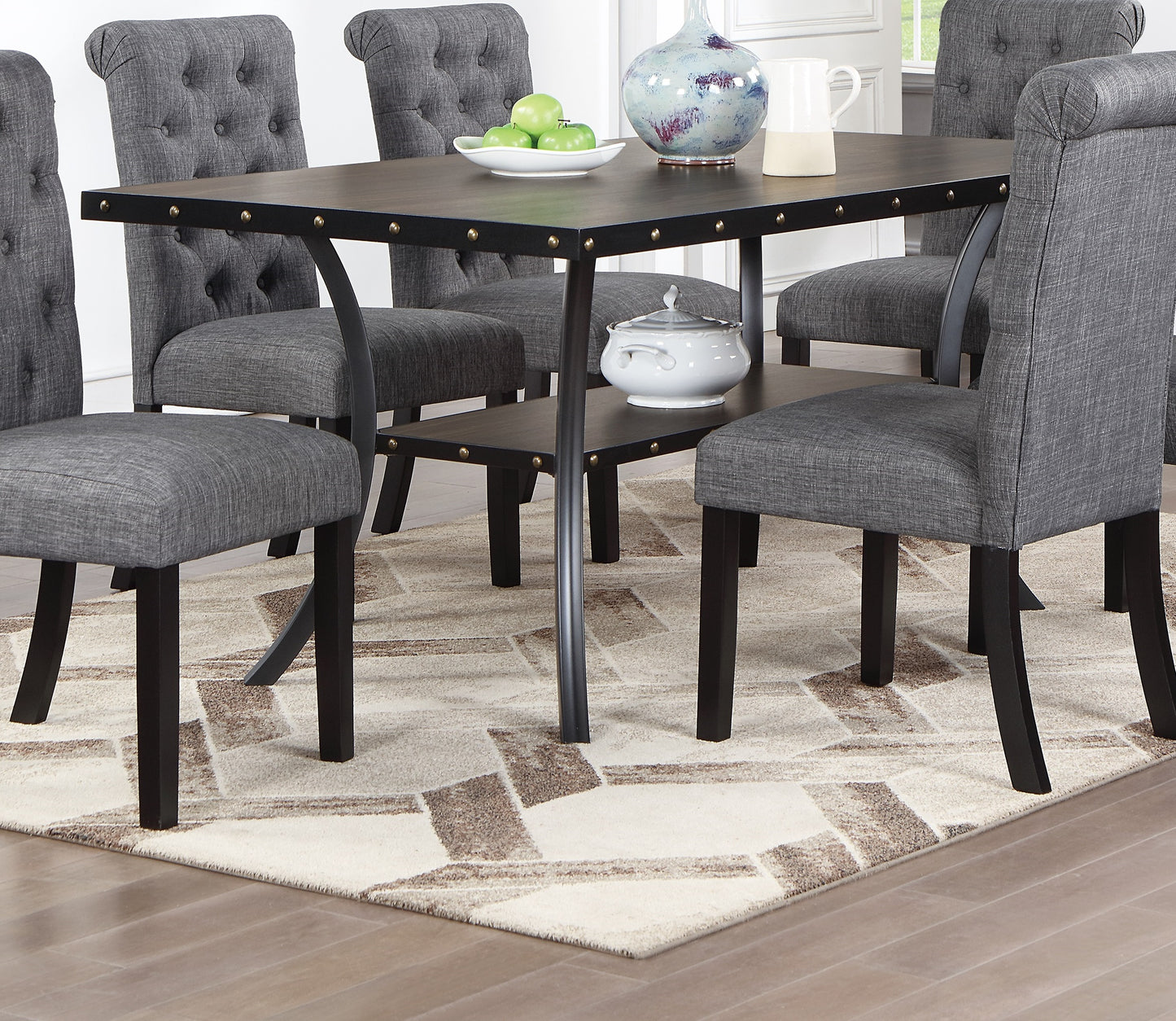 Natural Wood Rectangular Dining Table - 66" x 38"