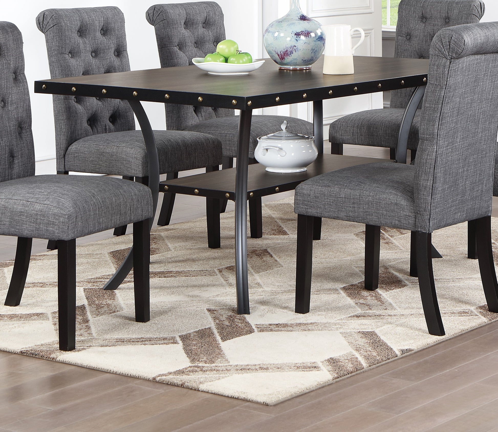 Natural Wood Rectangular Dining Table - 66" x 38"