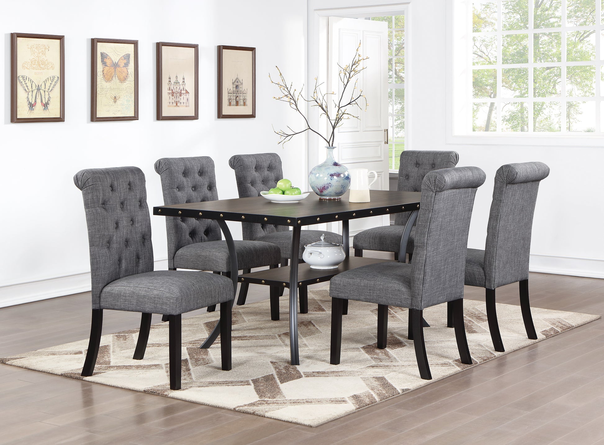Natural Wood Rectangular Dining Table - 66" x 38"