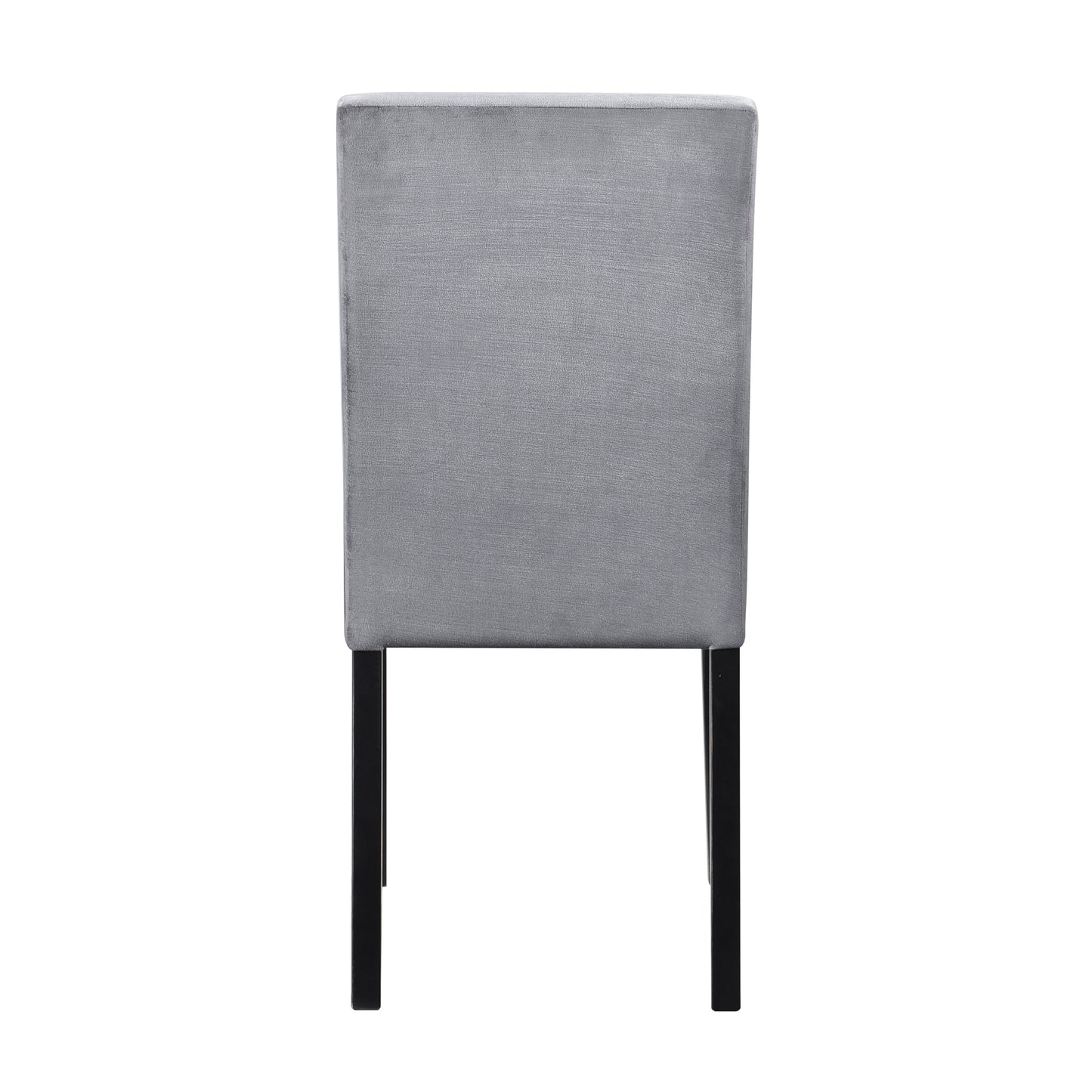 Black Velvet Wood Side Chairs for Casual Dining Room Seating