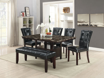 Black Dining Chairs Set of 2 - Modern Birch Wood