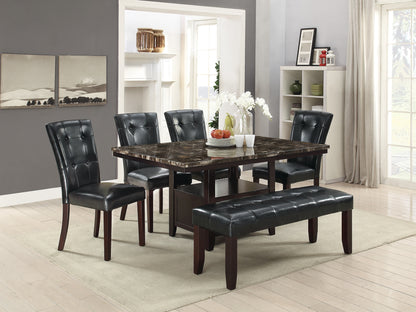 Black Dining Chairs Set of 2 - Modern Birch Wood