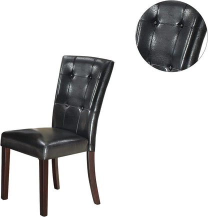 Black Dining Chairs Set of 2 - Modern Birch Wood