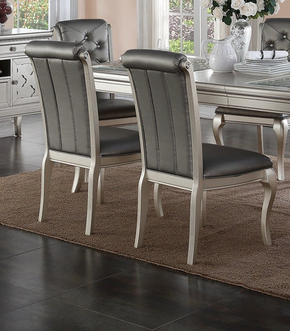 Grey Dining Chairs Set of 2 - Traditional Style