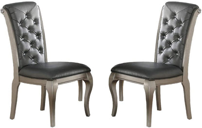 Grey Dining Chairs Set of 2 - Traditional Style