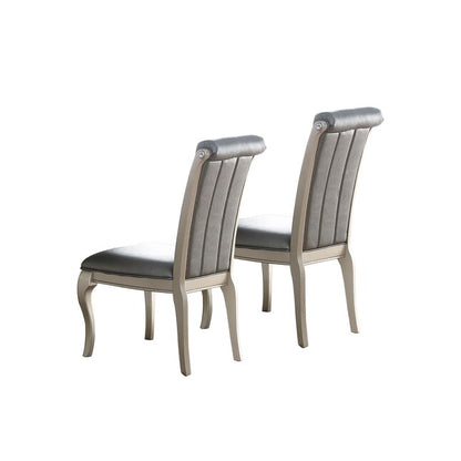 Grey Dining Chairs Set of 2 - Traditional Style