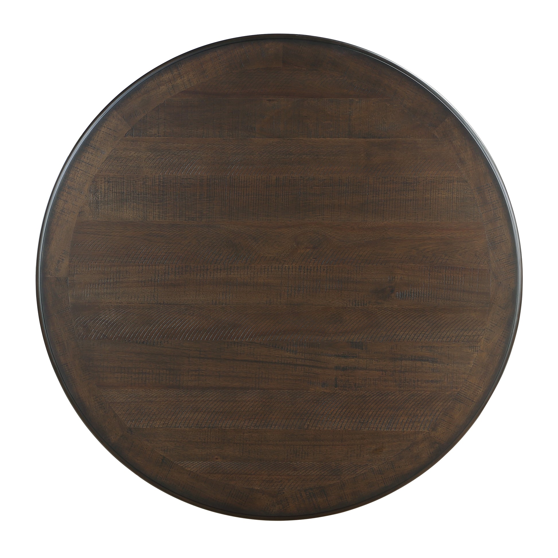 Brown White Dining Table - 4 Person Transitional Style