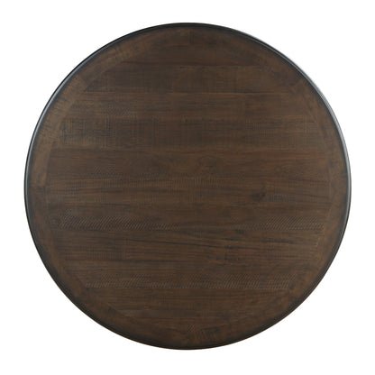 Brown White Dining Table - 4 Person Transitional Style