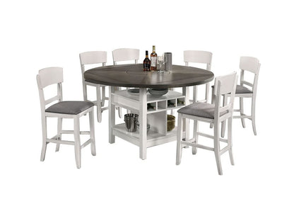 Contemporary White Dining Chairs Set of 2
