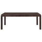 Contemporary Design Dark Brown Finish 1pc Dining Table with Separate Extension Leaf Wooden Dining Furniture