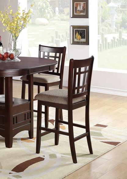 Modern Brown Solid Wood Dining Chairs for Transitional Dining Room Sets