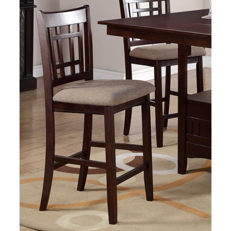 Modern Brown Solid Wood Dining Chairs for Transitional Dining Room Sets