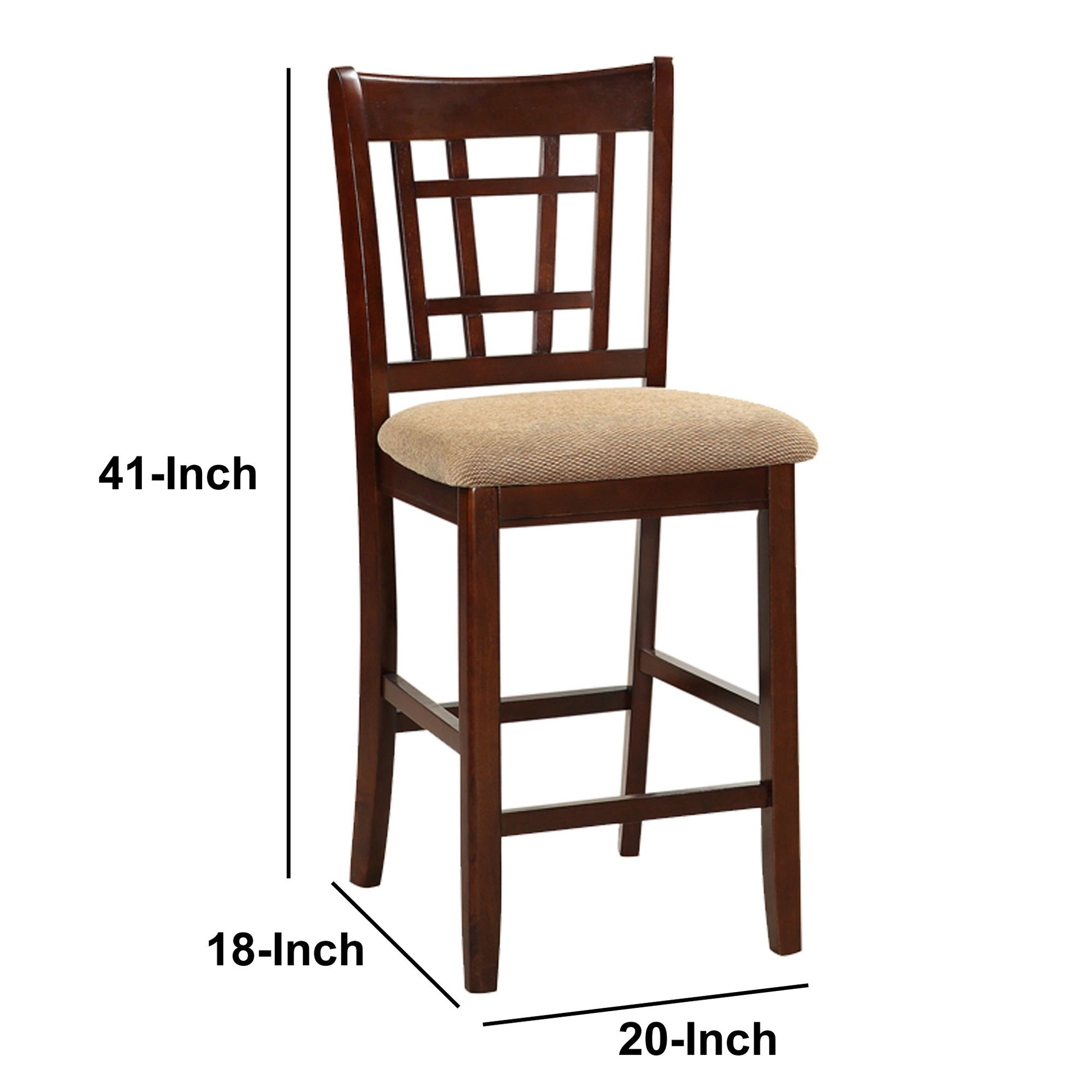Modern Brown Solid Wood Dining Chairs for Transitional Dining Room Sets