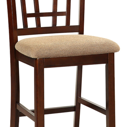 Modern Brown Solid Wood Dining Chairs for Transitional Dining Room Sets