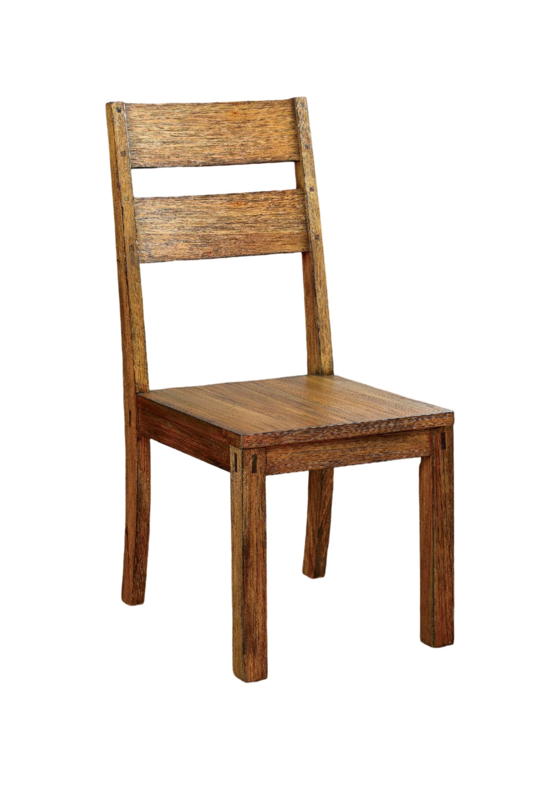Dark Oak Dining Chairs Set of 2 Modern Rustic Style