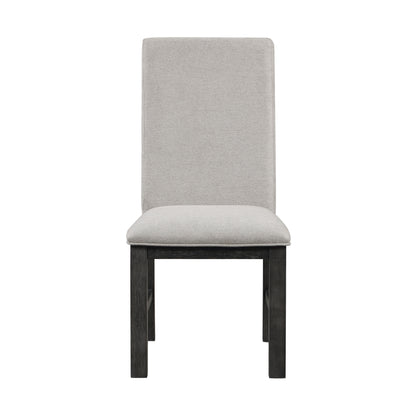 Gray Upholstered Side Chairs - Dining Room Set of 2