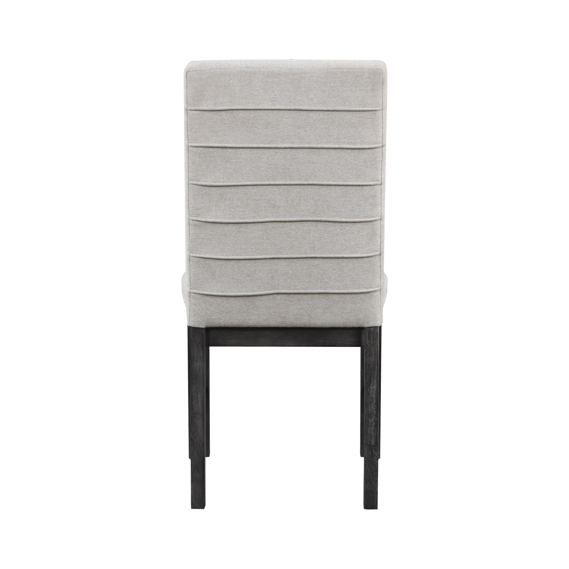 Gray Upholstered Side Chairs - Dining Room Set of 2