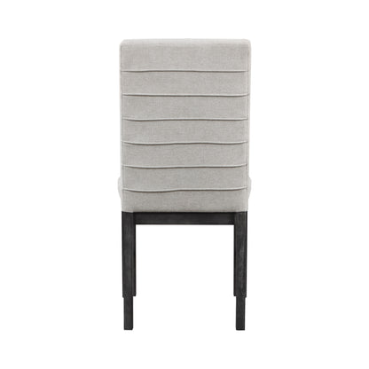 Gray Upholstered Side Chairs - Dining Room Set of 2
