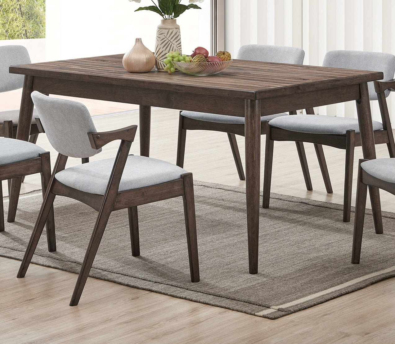 Walnut Rectangular Dining Table - Modern Design