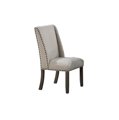 Oak Wingback Dining Chairs - Set of 2
