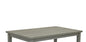 Gray Wood Rectangular Dining Table for Kitchen and Dining Room Storage