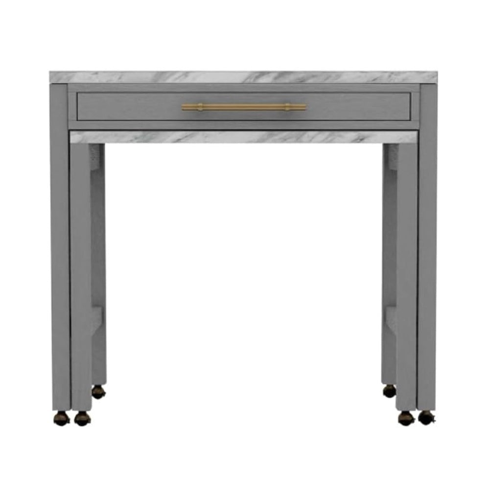 Light Gray 39" Counter Height Dining Table - Seats 4
