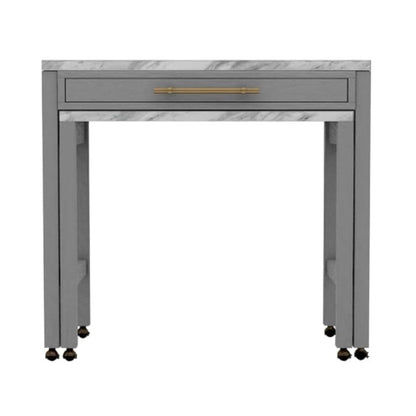 Light Gray 39" Counter Height Dining Table - Seats 4