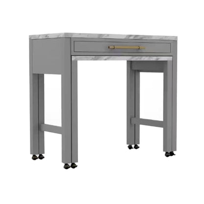 Light Gray 39" Counter Height Dining Table - Seats 4