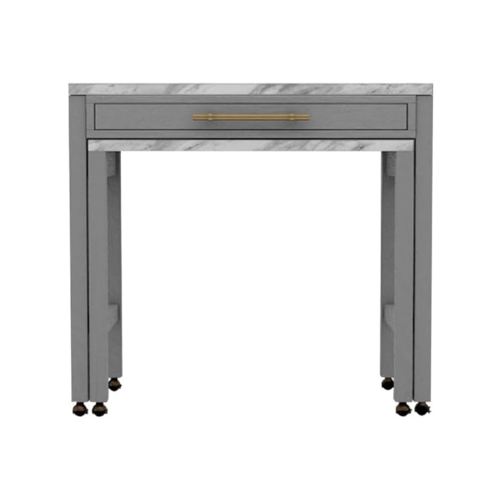 Light Gray 39" Counter Height Dining Table - Seats 4